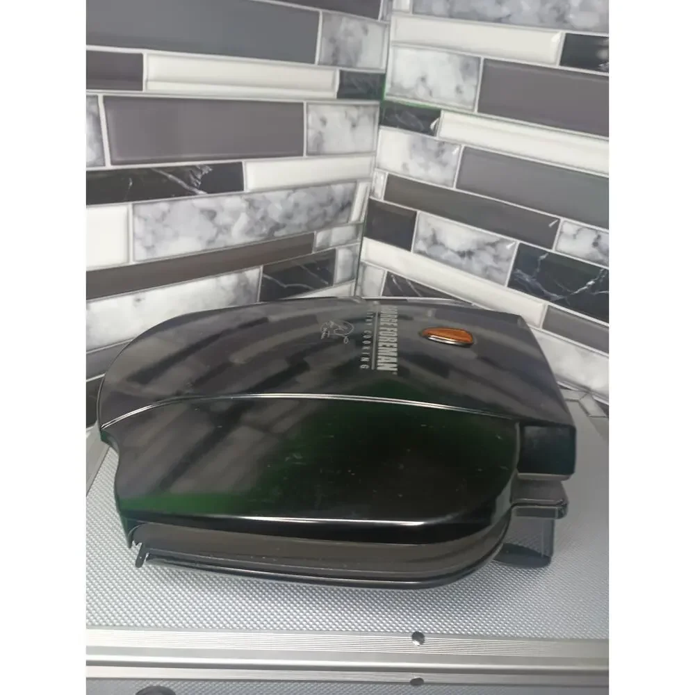 George Foreman GR0036B Grill Electric Indoor Non- Stick Grill Tested Working